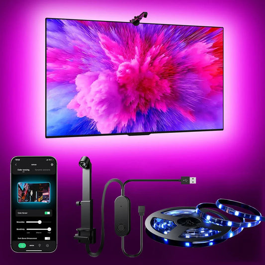Bande lumineuse LED RGBIC pour PC/TV