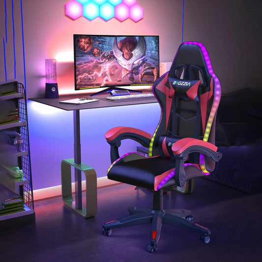 Chaise de gaming RVB LED