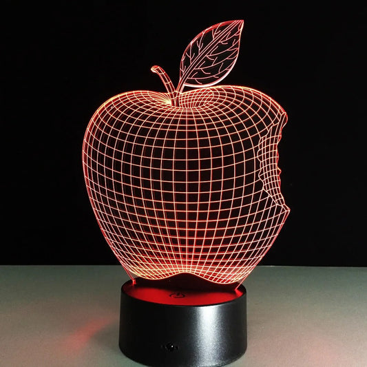 Lampe 3D Pomme
